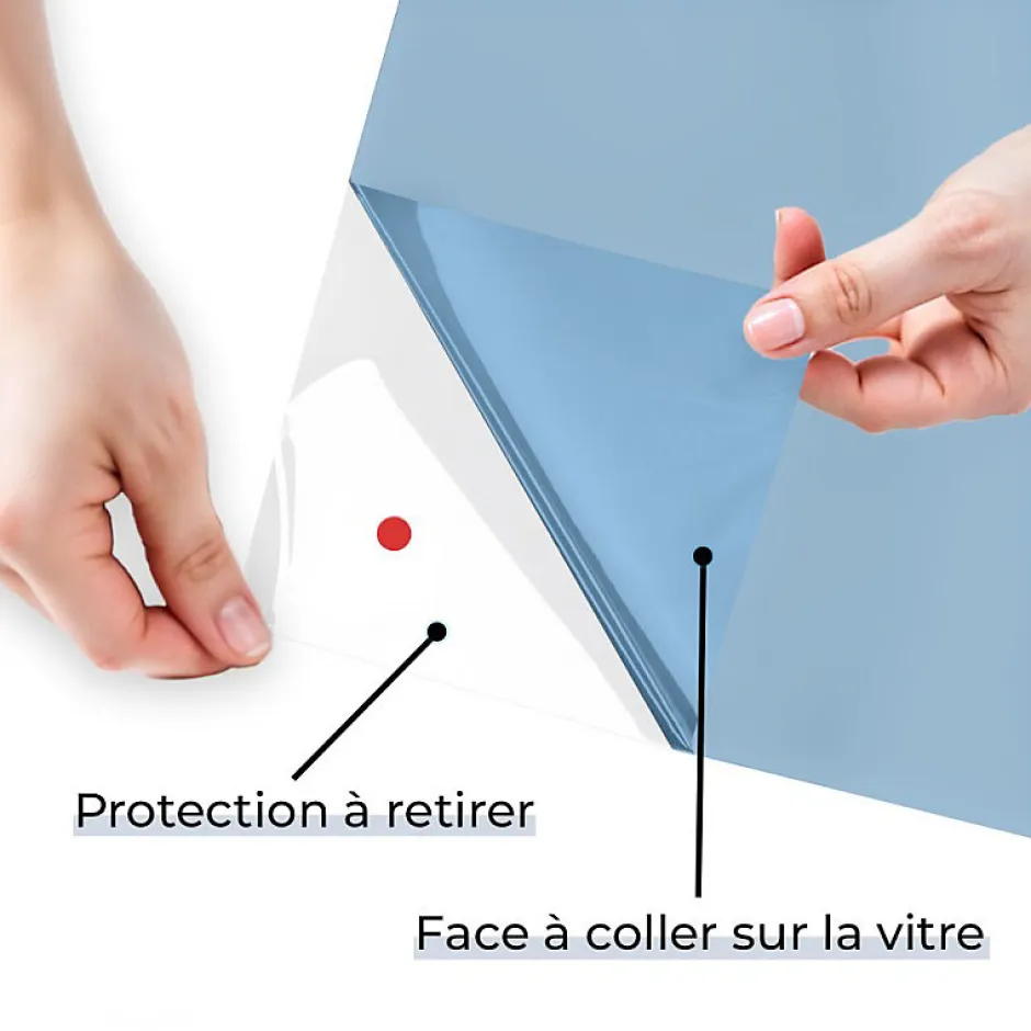 Film dépoli bleu adhésif - 75 cm x 0.5 m - en Rouleau - DIMEXACT- Best