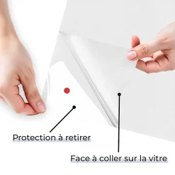 Film dépoli repositionnable blanc - 120 cm x 10 m - en Rouleau - DIMEXACT- New