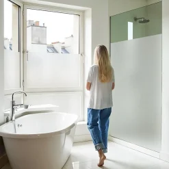 Film dépoli repositionnable blanc - 60 cm x 1 m - en Rouleau - DIMEXACT- Discount