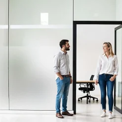 Film dépoli repositionnable blanc - 60 cm x 1 m - en Rouleau - DIMEXACT- Discount