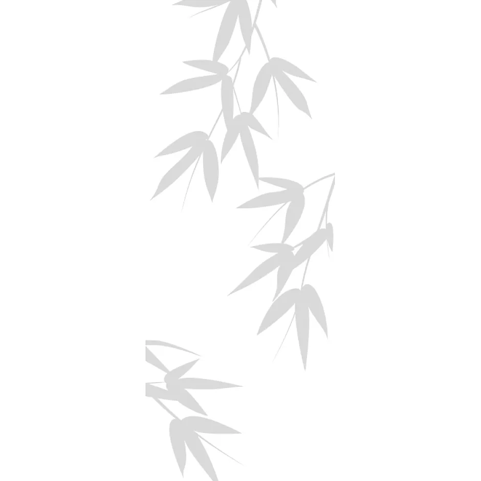 Ambiance Sticker Film Fenêtre Anti Regard Occultant - FEUILLES DE BAMBOU - Stickers Autocollant Brise-Vue pour Vitre & Porte de Douche - 120x35cm
