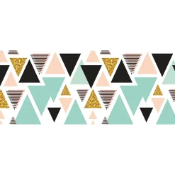 Ambiance Sticker Film Fenêtre Anti Regard Occultant - TRIANGLES SCANDINAVES - Stickers pour Vitres & Porte de Douche - 40x100cm