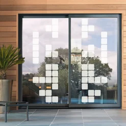 Ambiance Sticker Film Fenêtre Anti Regard Occultant - JEUX DE CUBES - Stickers Autocollant Brise-Vue pour Vitre & Porte de Douche - 150x45cm