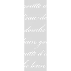 Film Fenêtre Anti Regard Occultant - DOUCHE LITTÉRAIRE - Stickers Autocollant Brise-Vue pour Vitre & Porte de Douche - 185x55cm-Ambiance Sticker Best