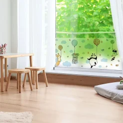 Film Fenêtre Anti Regard Occultant - ANIMAUX HEUREUX ENVOLÉS - Stickers pour Vitres & Porte de Douche - 40x100cm-Ambiance Sticker Best