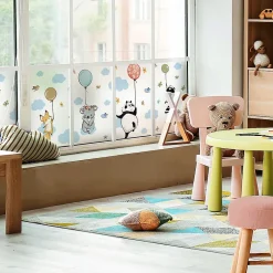 Film Fenêtre Anti Regard Occultant - ANIMAUX HEUREUX ENVOLÉS - Stickers pour Vitres & Porte de Douche - 40x100cm-Ambiance Sticker Best