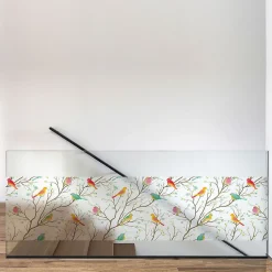 Ambiance Sticker Film Fenêtre Anti Regard Occultant - OISEAUX DANS LA FORÊT - Stickers pour Vitres & Porte de Douche - 40x200cm