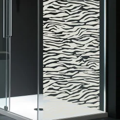 Film Fenêtre Anti Regard Occultant - MOTIF PEAU DE TIGRE - Stickers Autocollant Brise-Vue pour Vitre & Porte de Douche - 150x45cm-Ambiance Sticker Sale