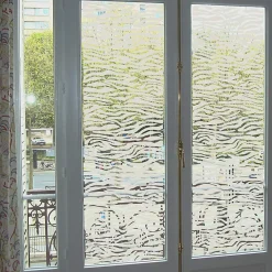 Film Fenêtre Anti Regard Occultant - MOTIF PEAU DE TIGRE - Stickers Autocollant Brise-Vue pour Vitre & Porte de Douche - 150x45cm-Ambiance Sticker Sale