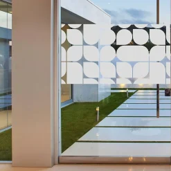 Film Fenêtre Anti Regard Occultant - DESIGN - Stickers Autocollant Brise-Vue pour Vitre & Porte de Douche - 55x100cm-Ambiance Sticker Online