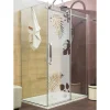 Ambiance Sticker Film Fenêtre Anti Regard Occultant - FEUILLES EXOTIQUES - Stickers Autocollant Brise-Vue pour Vitre & Porte de Douche - 150x45cm