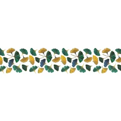 Ambiance Sticker Film Fenêtre Anti Regard Occultant - FEUILLES GINKGO AUTOMNE XL - Stickers pour Vitres & Porte de Douche - 40X200cm