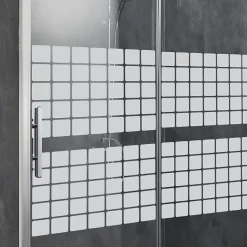 Ambiance Sticker Film Fenêtre Anti Regard Occultant - MOSAÏQUE - Stickers Autocollant Brise-Vue pour Vitre & Porte de Douche - 55x200cm