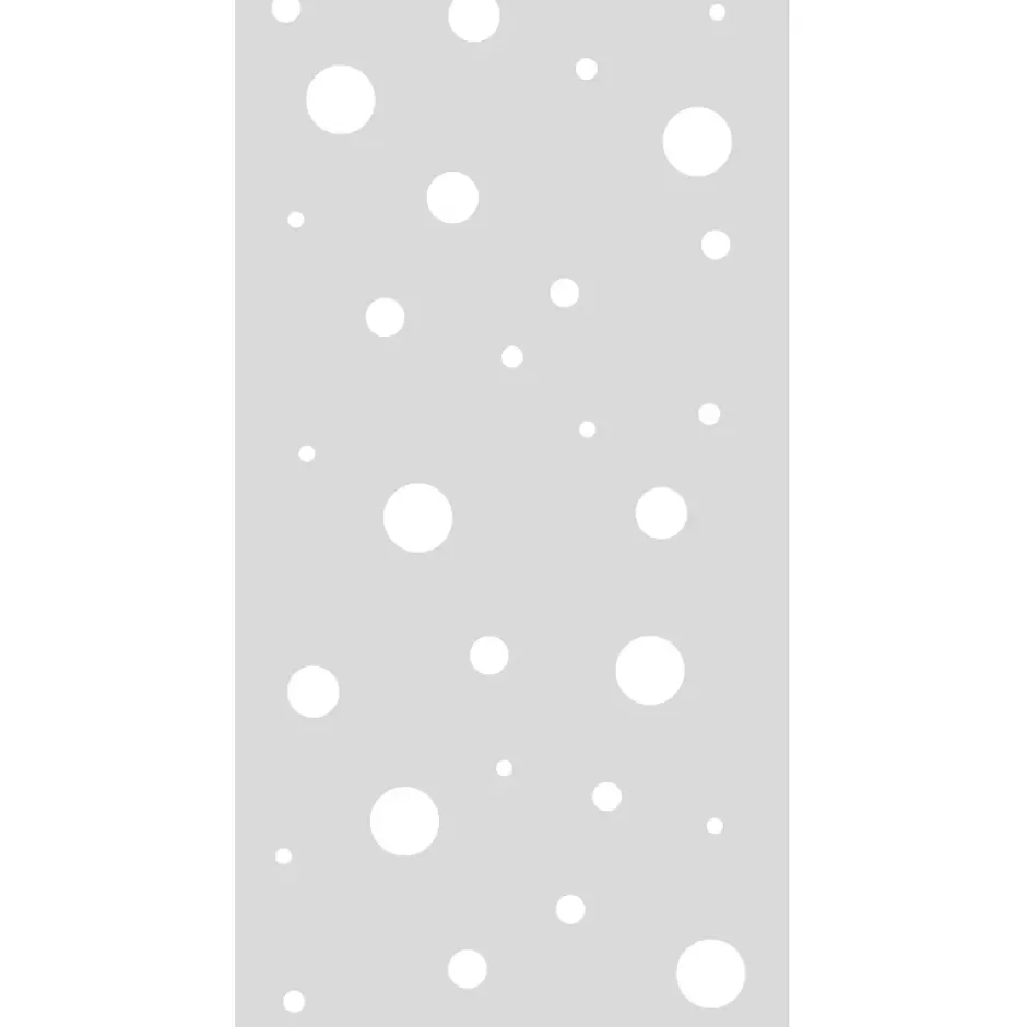 Ambiance Sticker Film Fenêtre Anti Regard Occultant - PETITES BULLES - Stickers Autocollant Brise-Vue pour Vitre & Porte de Douche - 110x55cm