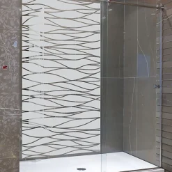 Film Fenêtre Anti Regard Occultant - L'OCÉAN - Stickers Autocollant Brise-Vue pour Vitre & Porte de Douche - 135x75cm-Ambiance Sticker Hot