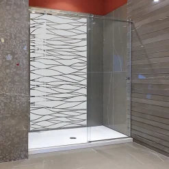 Film Fenêtre Anti Regard Occultant - L'OCÉAN - Stickers Autocollant Brise-Vue pour Vitre & Porte de Douche - 135x75cm-Ambiance Sticker Hot