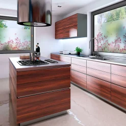 Film Fenêtre Anti Regard Occultant - FLEURS DE CERISIER - Stickers pour Vitres & Porte de Douche - 40x100cm-Ambiance Sticker New