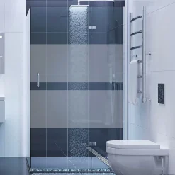 Film Fenêtre Anti Regard Occultant - BANDE PLEINE - Stickers Autocollant Brise-Vue pour Vitre & Porte de Douche - 55x200cm-Ambiance Sticker Sale