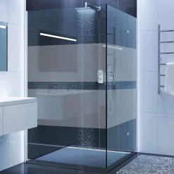 Film Fenêtre Anti Regard Occultant - BANDE PLEINE - Stickers Autocollant Brise-Vue pour Vitre & Porte de Douche - 55x200cm-Ambiance Sticker Sale