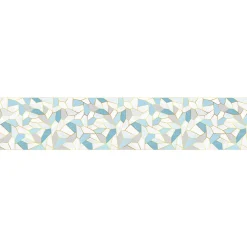 Ambiance Sticker Film Fenêtre Anti Regard Occultant - VITRAIL BLEU XL - Stickers pour Vitres & Porte de Douche - 40x200cm