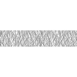 Ambiance Sticker Film Fenêtre Anti Regard Occultant - LIANES SAUVAGES GRIS LONG - Stickers pour Vitres & Porte de Douche - 40X200cm