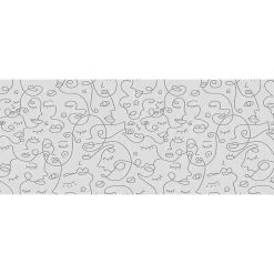 Ambiance Sticker Film Fenêtre Anti Regard Occultant - VISAGES ABSTRAIT - Stickers pour Vitres & Porte de Douche - 40x100cm