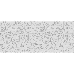 Ambiance Sticker Film Fenêtre Anti Regard Occultant - VISAGES ABSTRAIT - Stickers pour Vitres & Porte de Douche - 40x100cm