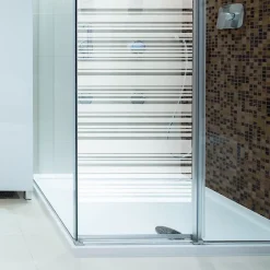 Ambiance Sticker Film Fenêtre Anti Regard Occultant - DESIGN ALIGNÉ - Stickers Autocollant Brise-Vue pour Vitre & Porte de Douche - 80x45cm