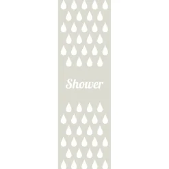 Ambiance Sticker Film Fenêtre Anti Regard Occultant - SHOWER - Stickers Autocollant Brise-Vue pour Vitre & Porte de Douche - 185x55cm