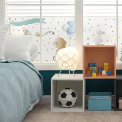 Ambiance Sticker Film Fenêtre Anti Regard Occultant - ÉLÉPHANT ET SES AMIS EN BALADE - Stickers pour Vitres & Porte de Douche - 40x100cm