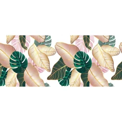 Film Fenêtre Anti Regard Occultant - FEUILLES TROPICALES - Stickers pour Vitres & Porte de Douche - 40x100cm-Ambiance Sticker Discount