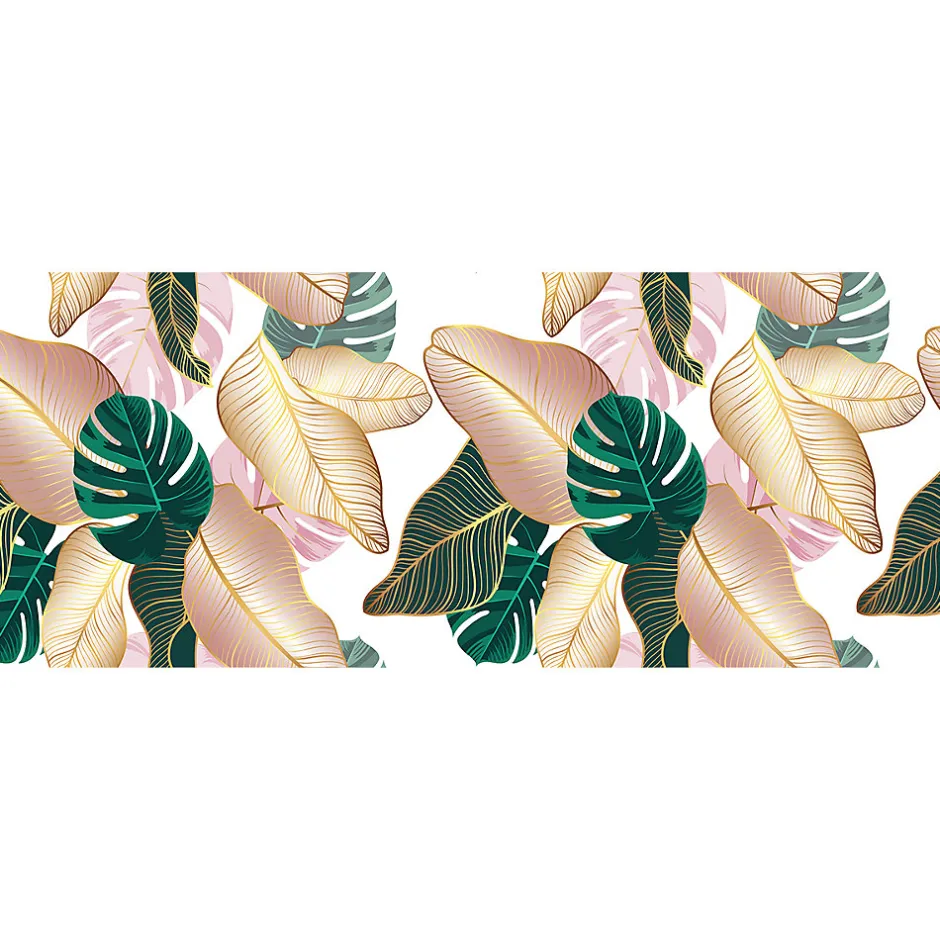 Film Fenêtre Anti Regard Occultant - FEUILLES TROPICALES - Stickers pour Vitres & Porte de Douche - 40x100cm-Ambiance Sticker Discount