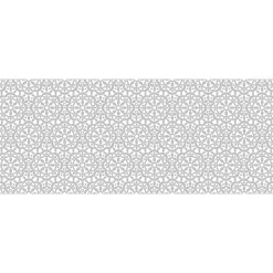 Film Fenêtre Anti Regard Occultant - ROSACES GRISES - Stickers pour Vitres & Porte de Douche - 40x100cm-Ambiance Sticker