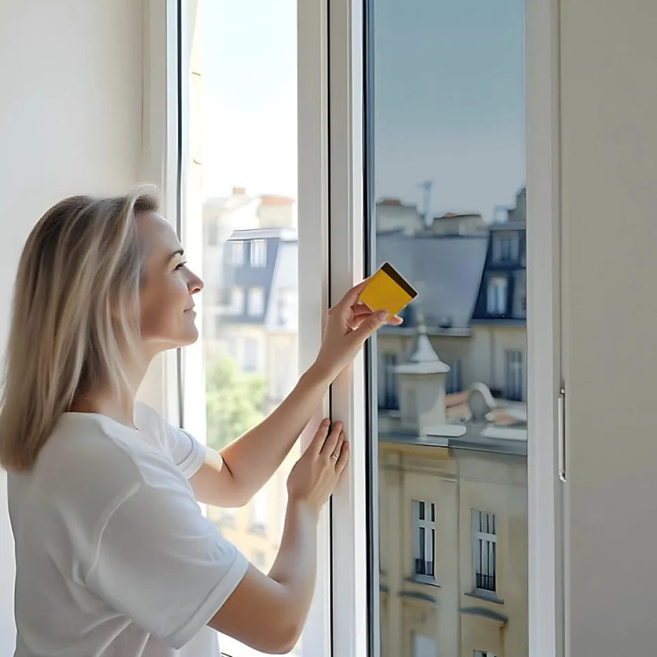 Film miroir sans tain repositionnable pour grand vitrage - alu clair - 120 cm x 1.5 m - en Rouleau - DIMEXACT- New