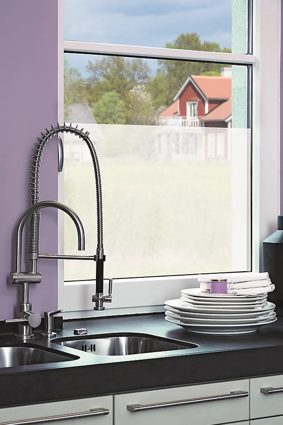 Film occultant adhésif pour vitre d-c-fix® Opal 2m x 0.675m