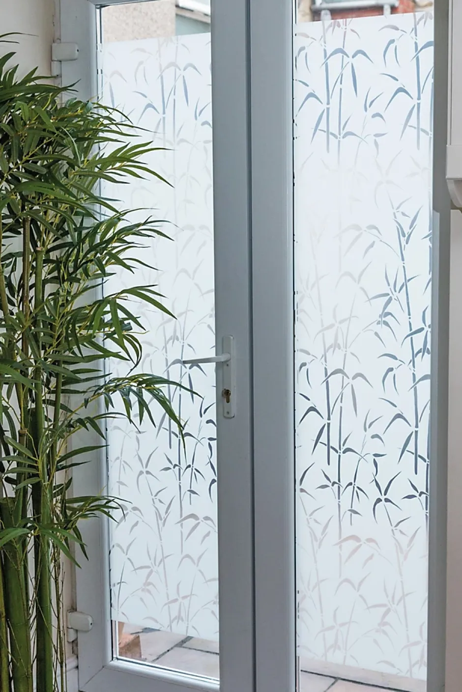 Film occultant adhésif pour vitre imprimé bambou ® L.200 x l.67,5cm-D-C-Fix Sale