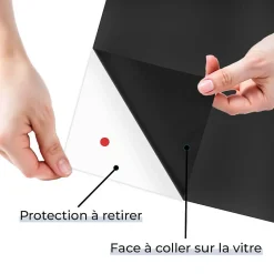 Film occultant noir mat pour fenêtre - 123 cm x 5 m - en Rouleau - DIMEXACT