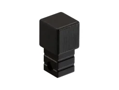 Finition angulaire PQ en acier inoxydable pour profils Noir satiné - 10 mm x 10 mm-Ilcom Hot
