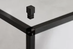 Finition angulaire PQ en acier inoxydable pour profils Noir satiné - 10 mm x 10 mm-Ilcom Hot
