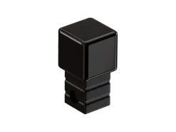 Ilcom Finition angulaire PQ en acier inoxydable pour profils Noir poli - 0,8 mm x 0,8 mm