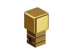 Ilcom Finition angulaire PQ en acier inoxydable pour profils Or poli - 10 mm x 10 mm