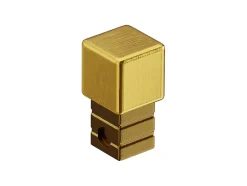 Finition angulaire rectifiée PQS en acier inoxydable pour profils Or satiné - 10 mm x 10 mm-Ilcom Outlet