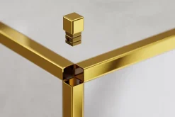 Finition angulaire rectifiée PQS en acier inoxydable pour profils Or poli - 10 mm x 10 mm-Ilcom Clearance