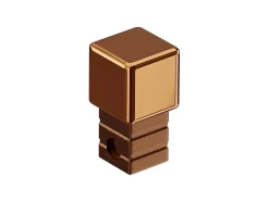 Ilcom Finition angulaire rectifiée PQS en acier inoxydable pour profils Cuivre poli - 10 mm x 10 mm