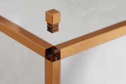 Finition angulaire rectifiée PQS en acier inoxydable pour profils Cuivre satiné - 12 mm x 12 mm-Ilcom Clearance