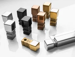 Finition angulaire rectifiée PQS en acier inoxydable pour profils Cuivre satiné - 12 mm x 12 mm-Ilcom Clearance