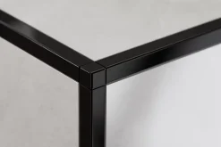 Ilcom Finition angulaire rectifiée PQS en acier inoxydable pour profils Noir poli - 10 mm x 10 mm