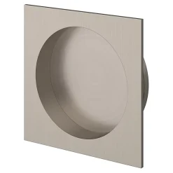 GoodHome Galandage Carré à visser Irvil effet nickel satin gris Ø55.5mm