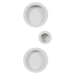 GoodHome Galandage rond à visser Minzh mat blanc Ø55mm