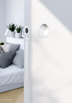 GoodHome Galandage rond à visser Minzh mat blanc Ø55mm